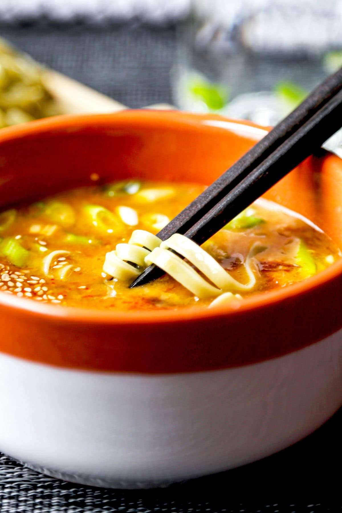 Spicy Tsukemen Noodles