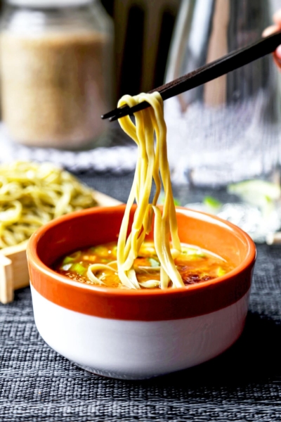 Spicy Tsukemen Noodles