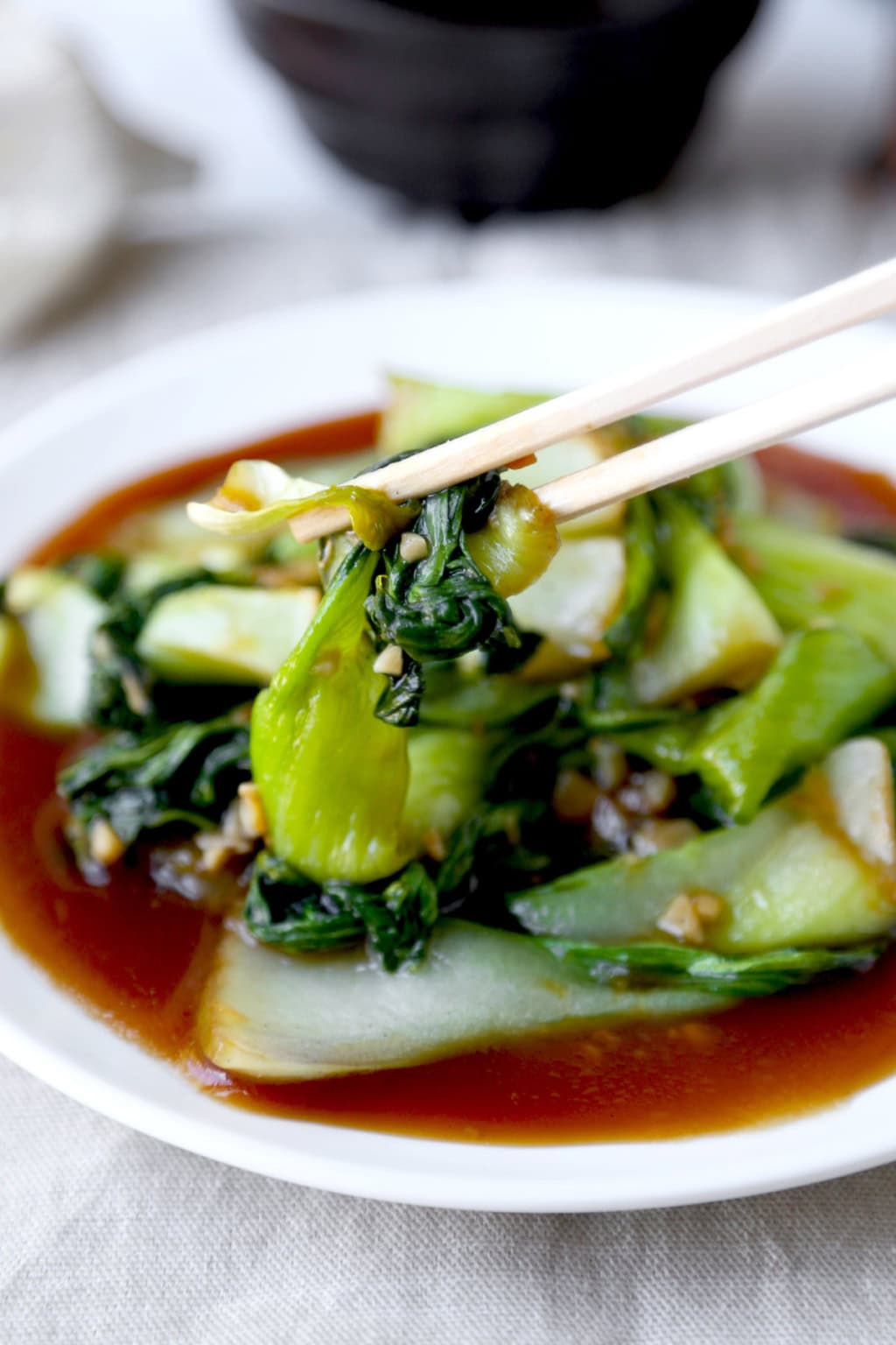 Bok Choy With Garlic and Oyster Sauce Pickled Plum