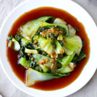 Bok choy with garlic sauce