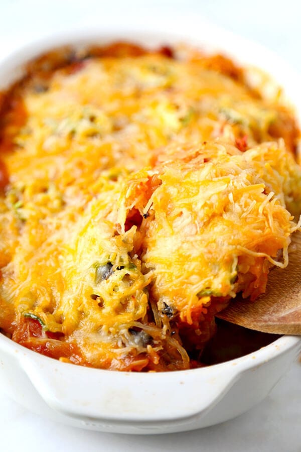 Mexican Spaghetti Squash Casserole | Pickled Plum