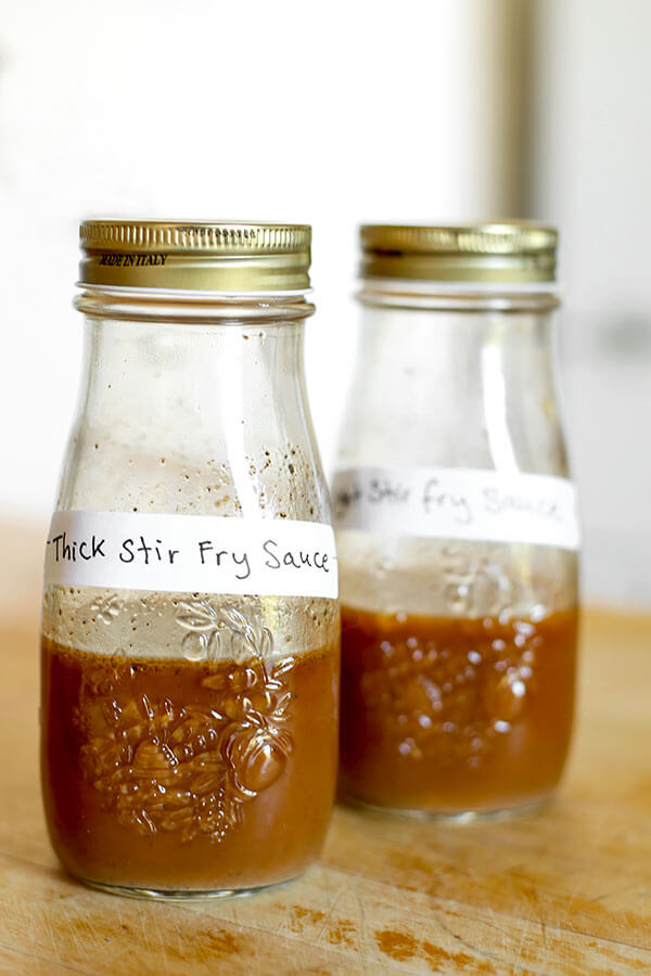Basic Stir Fry Sauce - Lay down a delicious flavor foundation to your Chinese influenced dishes with Stir Fry Sauce! This savory master sauce is a kitchen hack that will speed up any stir fry project! Recipe, sauce, stir fry, DIY, homemade sauce | pickledplum.com