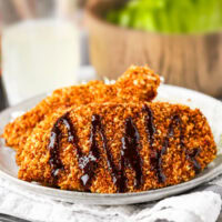 Baked chicken katsu