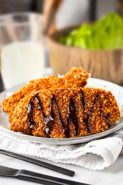 Baked chicken katsu