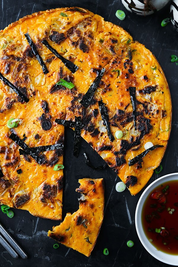 Kimchi Pancake Recipe (Kimchijeon) Pickled Plum