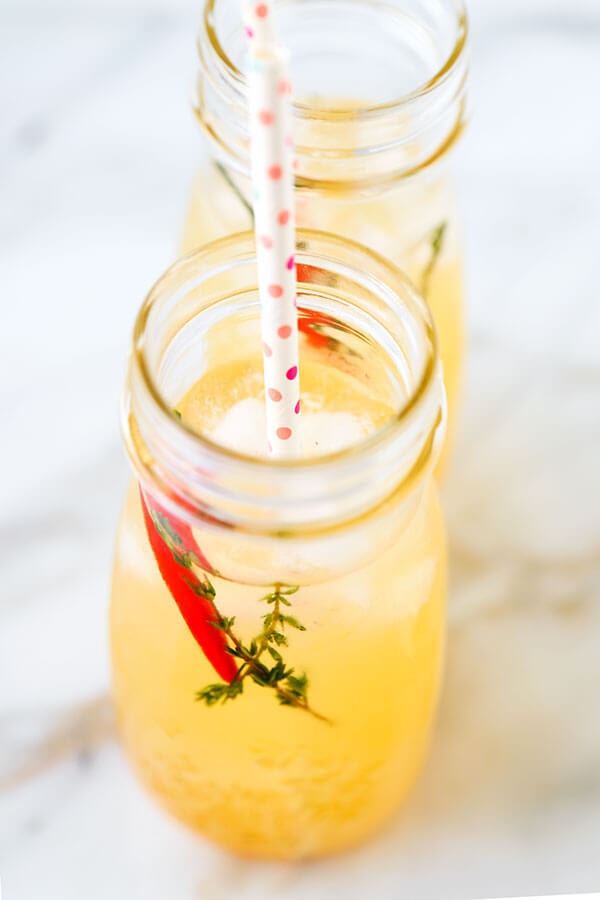 Lemon And Lime Energy Tonic - This lemon and lime energy tonic is the perfect mid afternoon pick up for a post-lunch dip! Recipe, drinks, healthy, citrus, tonic | pickledplum.com