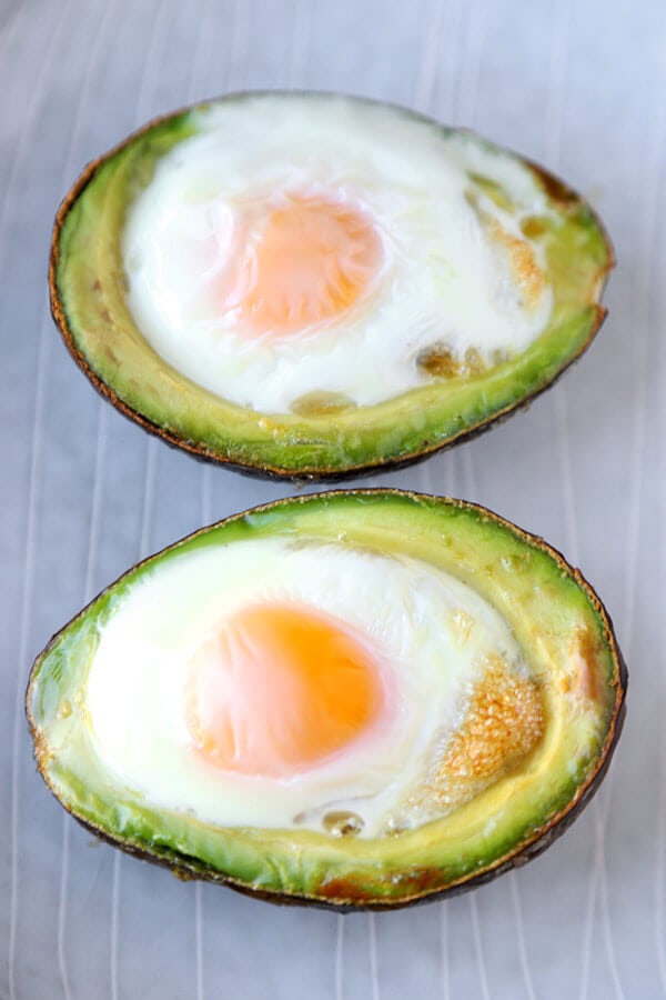 Baked Avocado Eggs - Eating Bird Food