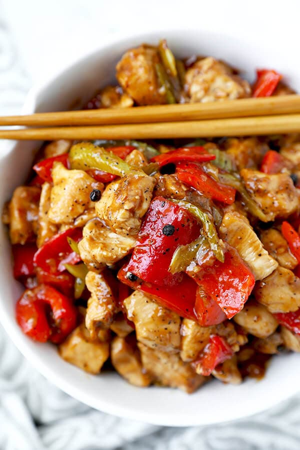 chinese black pepper chicken