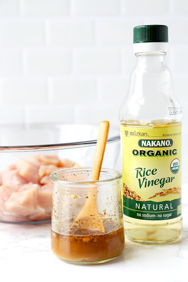 rice vinegar with chicken