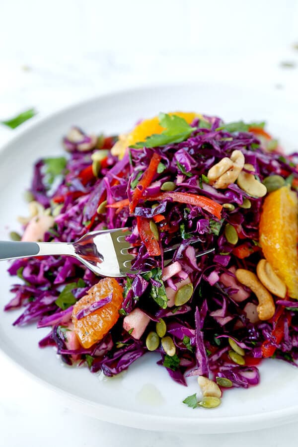 Detox Red Cabbage Slaw - Pickled Plum Food And Drinks