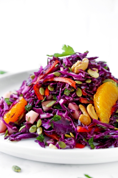 detox red cabbage slaw