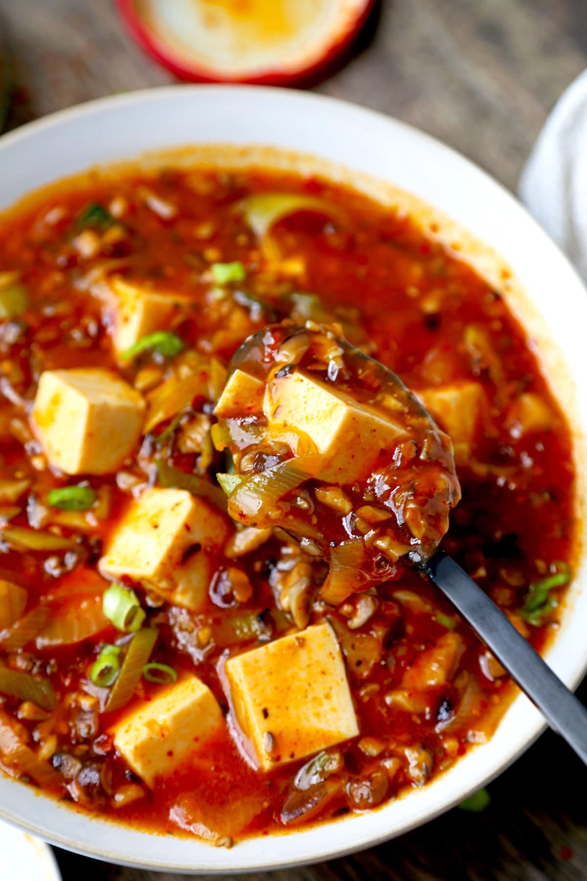 vegan mapo tofu