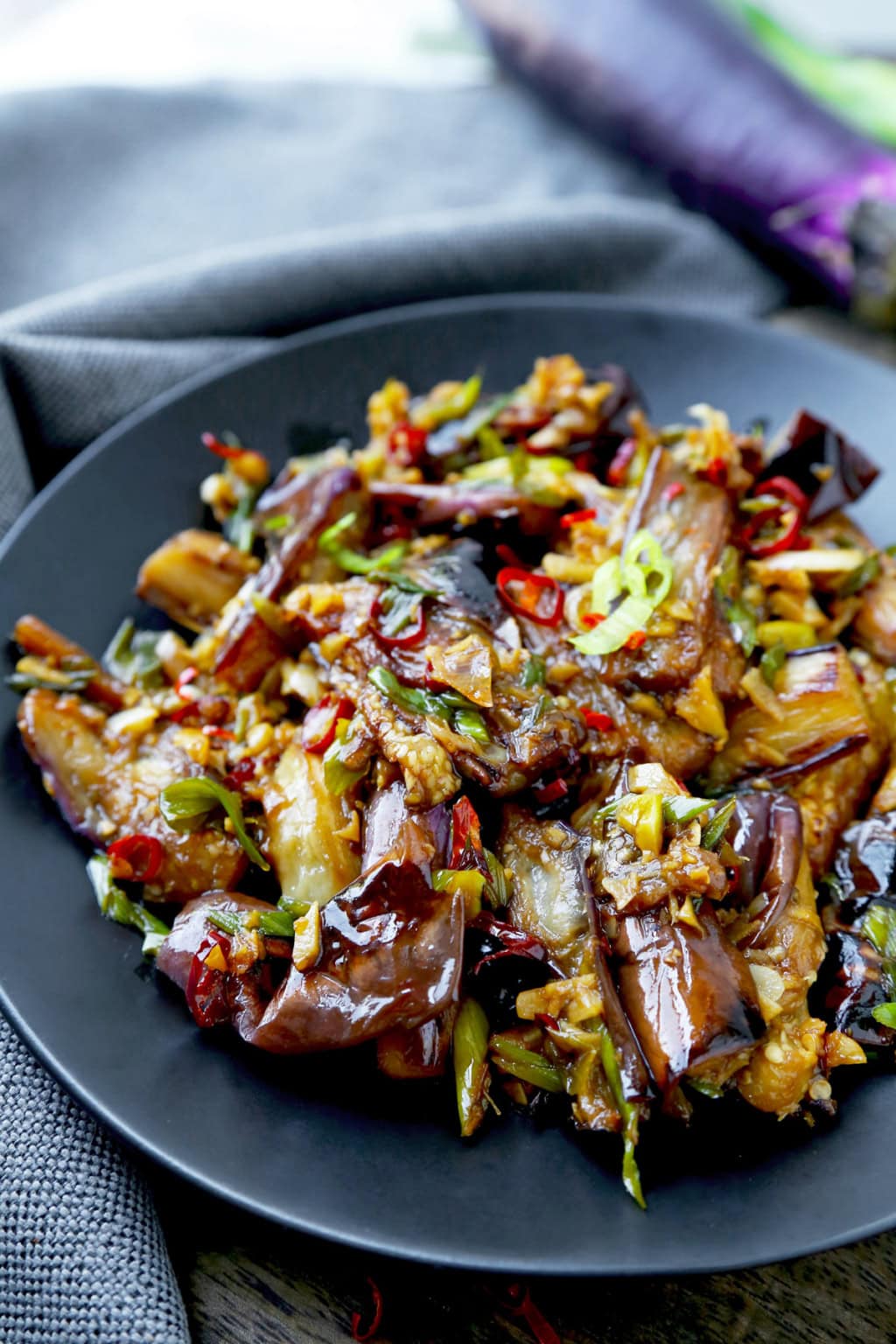 Chinese Eggplant with Garlic Sauce Pickled Plum