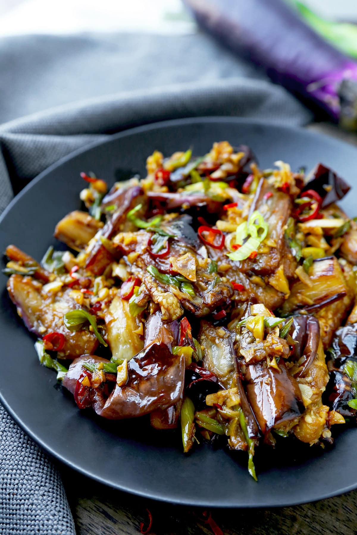 stir fried eggplant