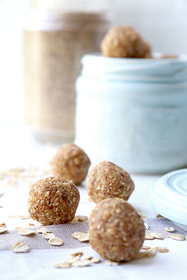 Peanut Butter Protein Balls - Two Peas & Their Pod