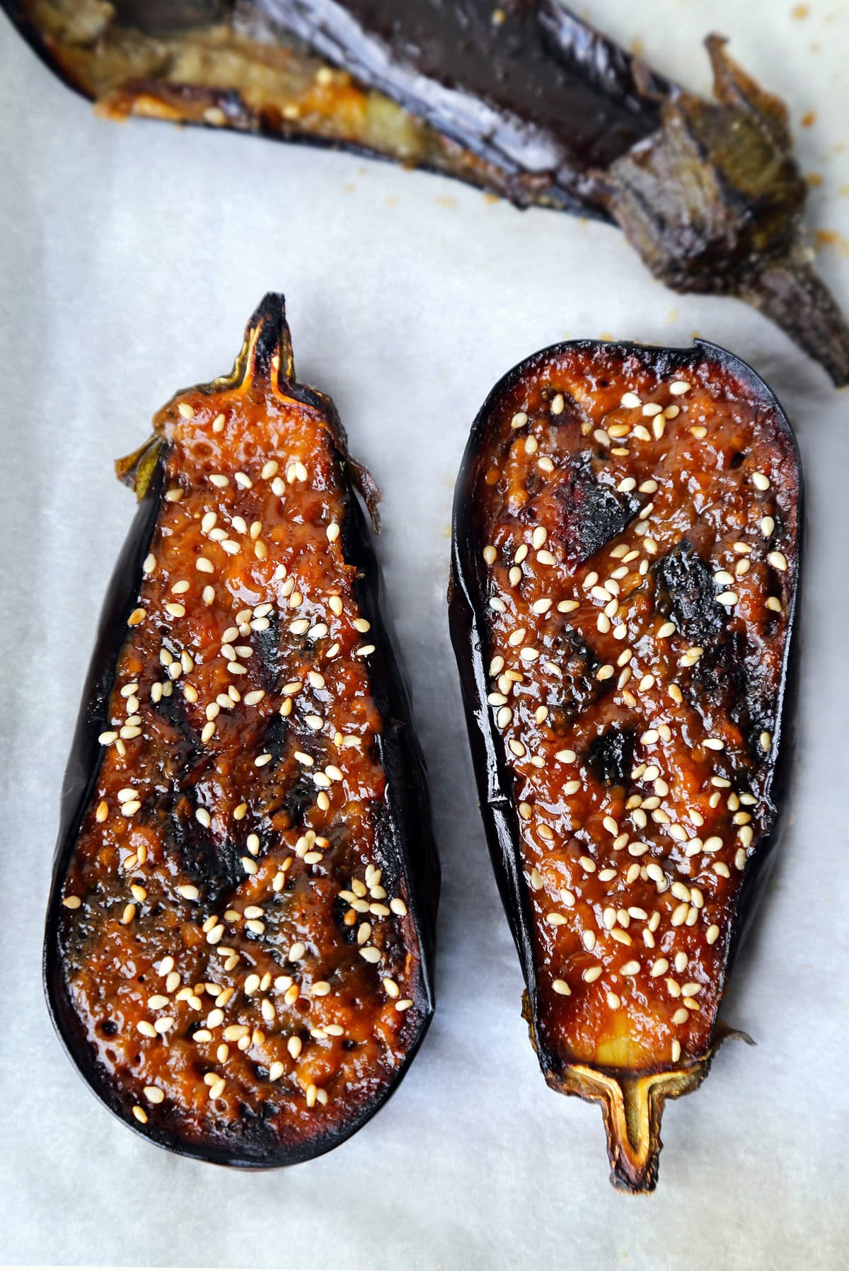 Sauteed Japanese Eggplant | Pickled Plum