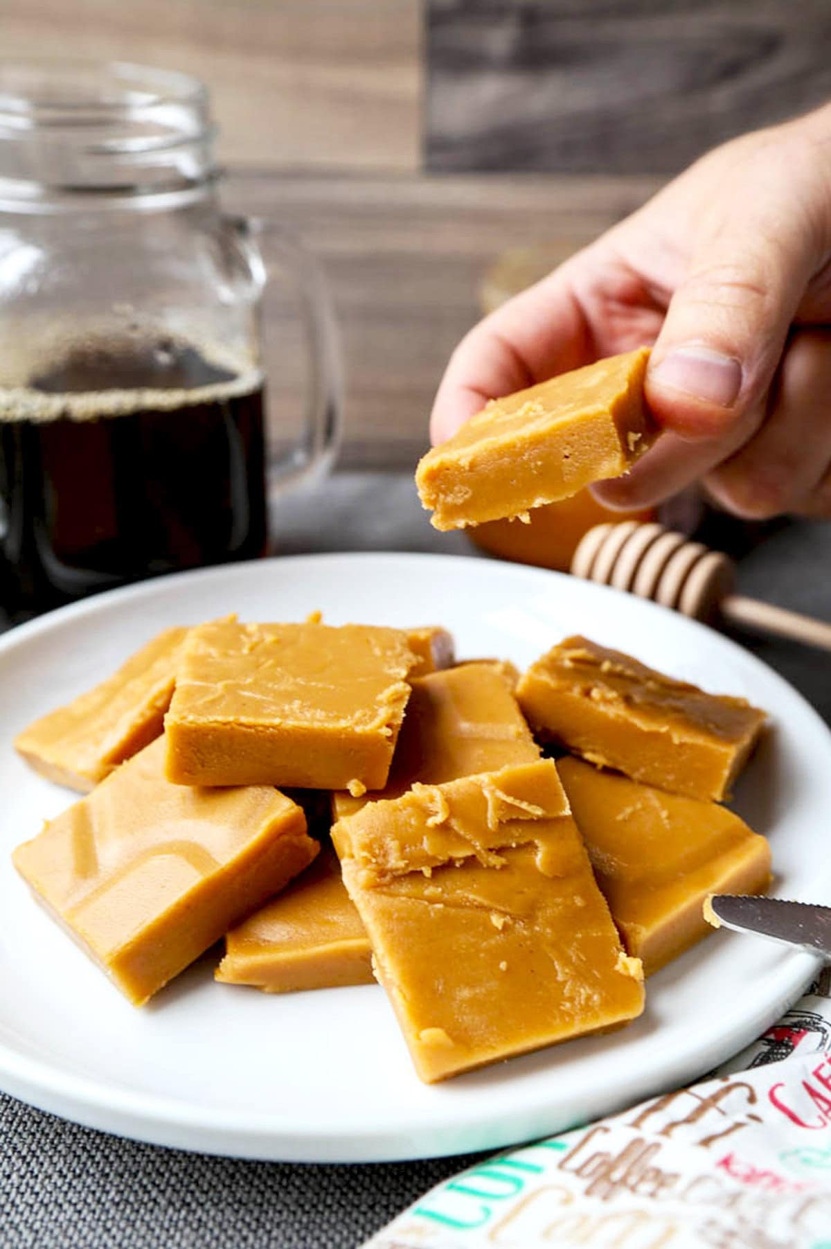 Peanut butter honey fudge