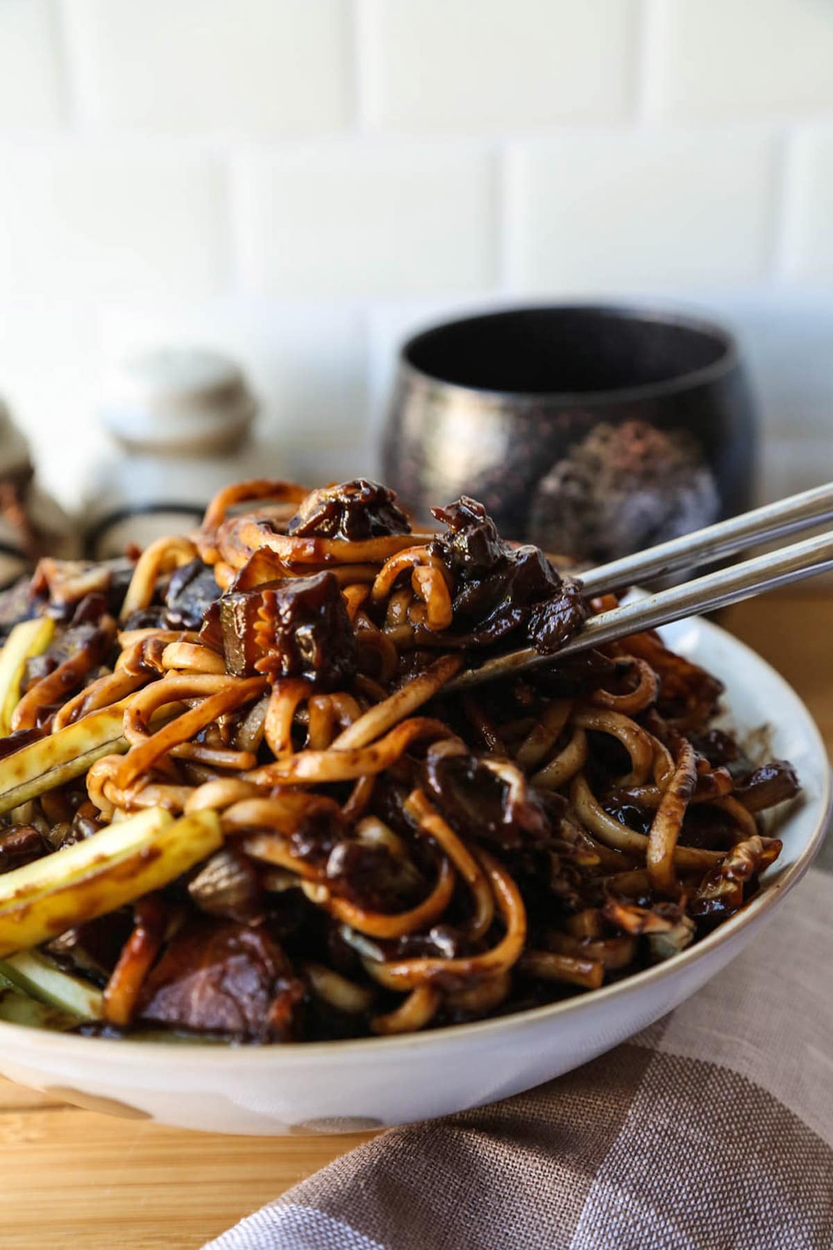 Korean black bean noodles