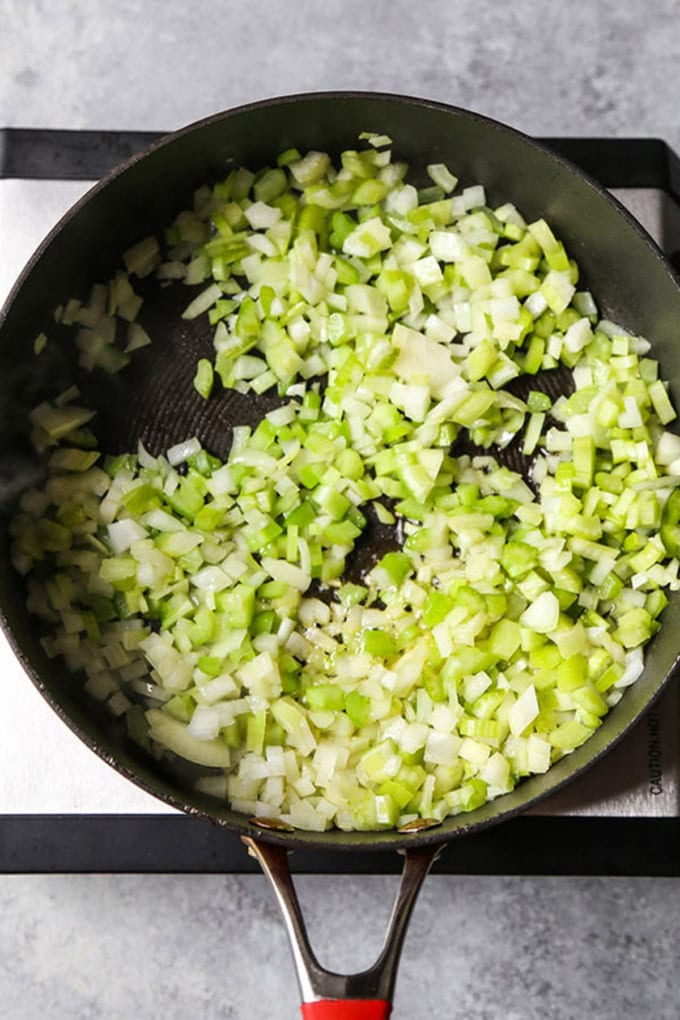 chopped celery