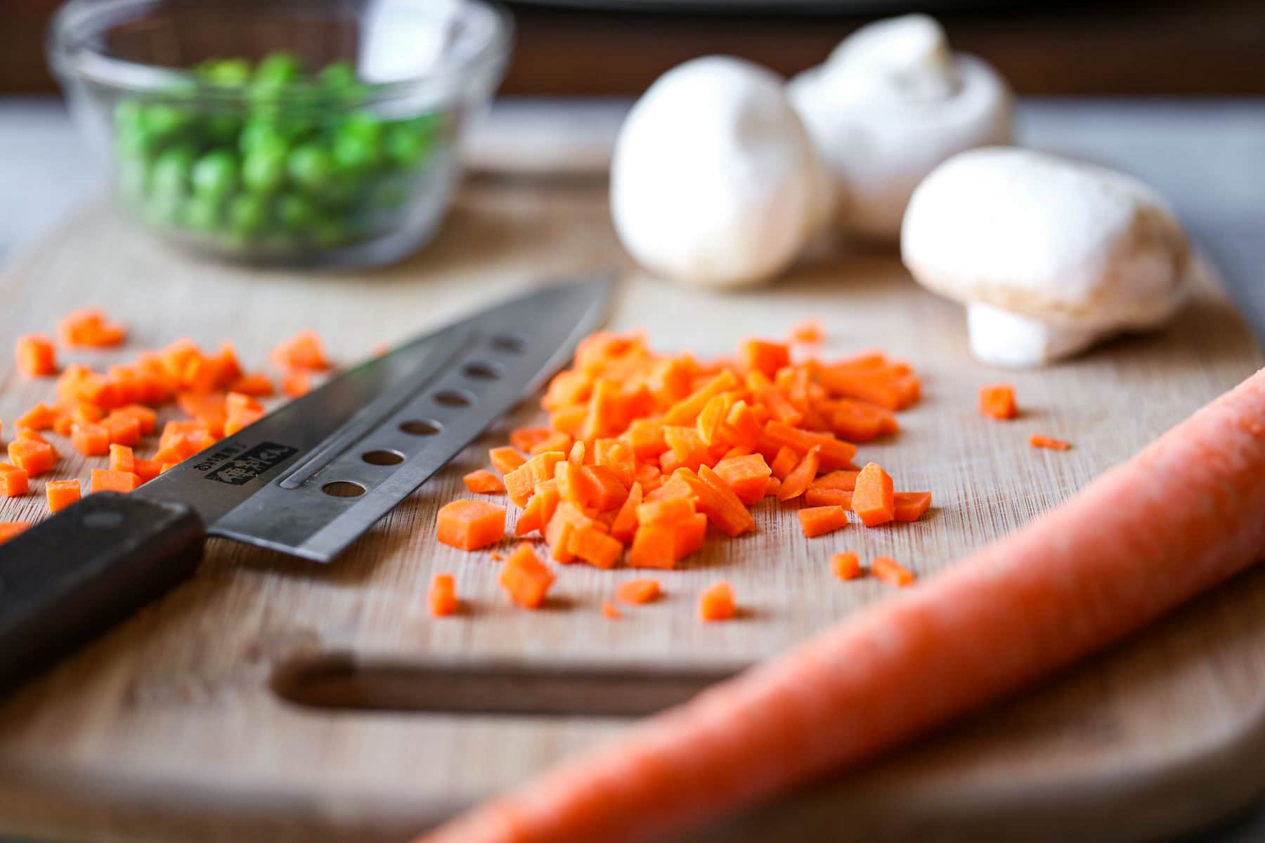 diced carrots