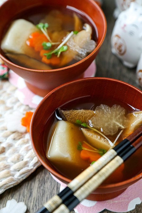 Ozoni - Japanese New Year Mochi Soup お雑煮 - Pickled Plum Food And Drinks