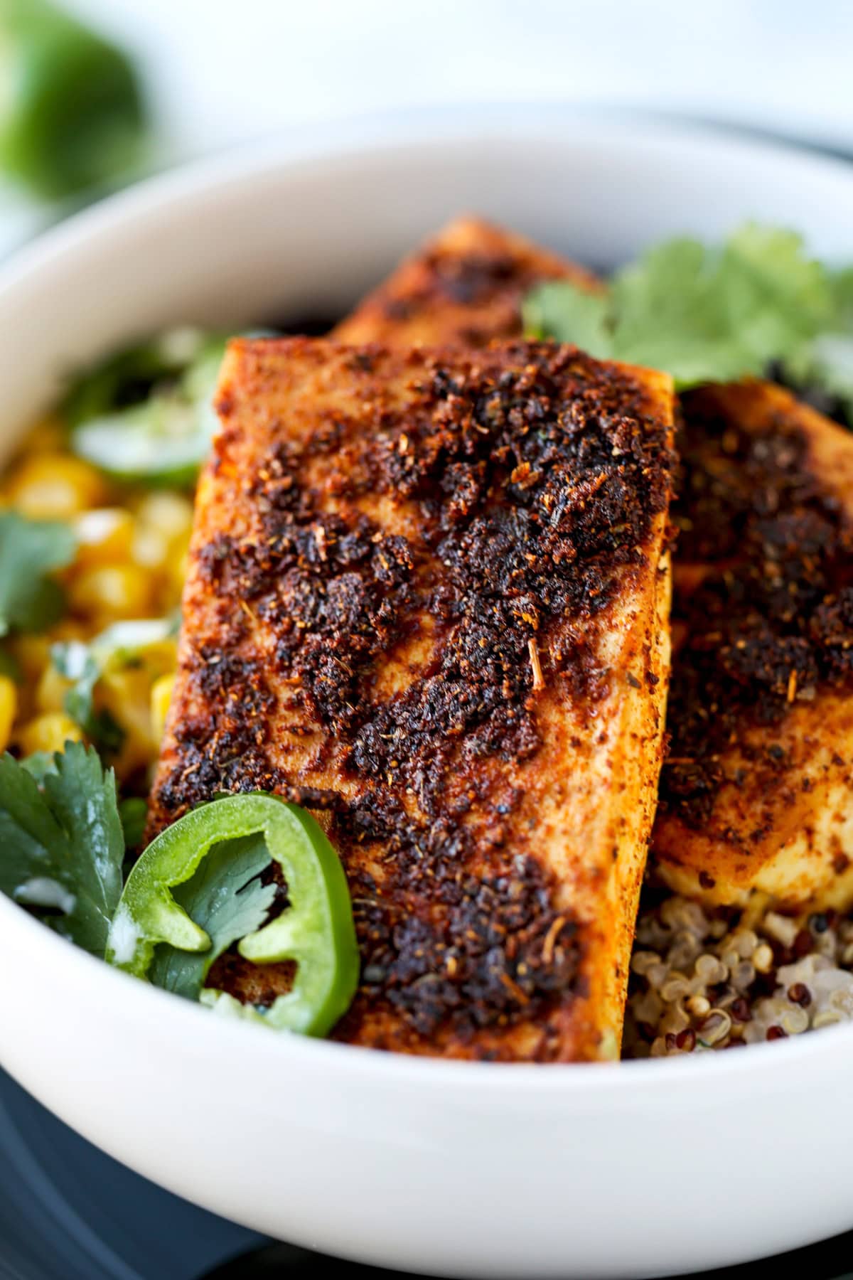 southwestern baked tofu steaks