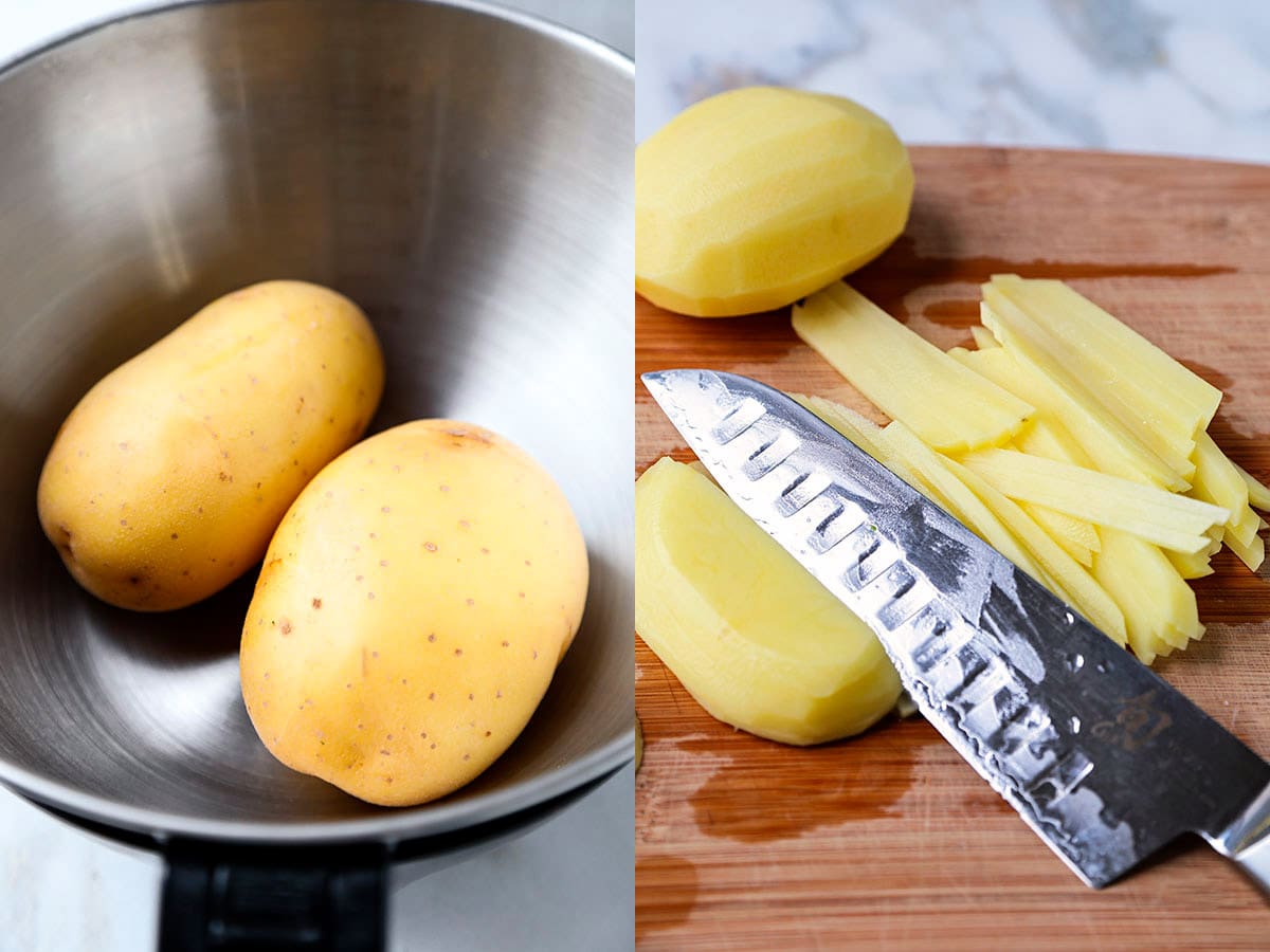 how to shred potatoes