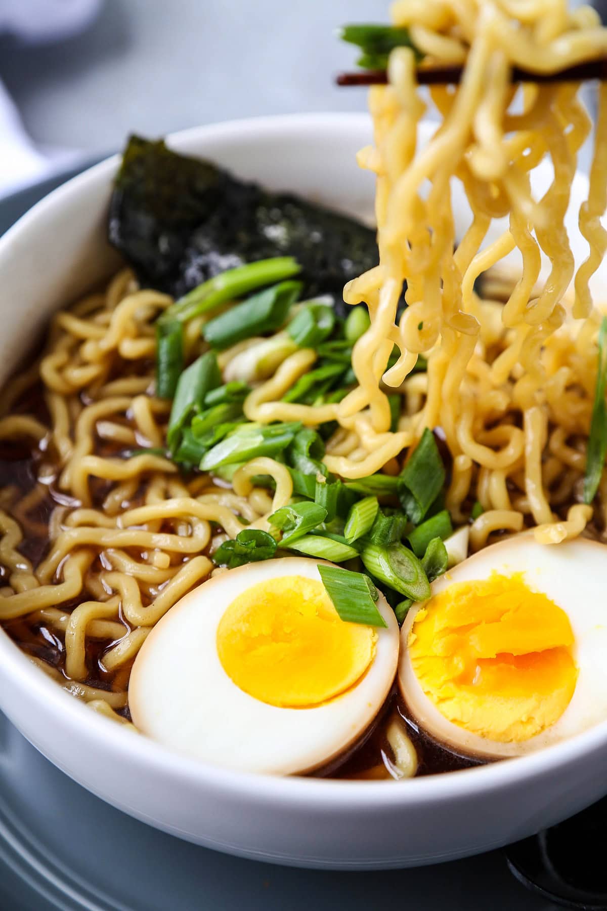 Homemade Shoyu Ramen Noodles (Soy Sauce Flavored Chuka Soba)