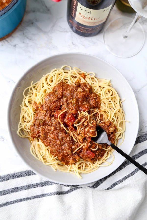 Vegan Spaghetti Bolognese | Pickled Plum