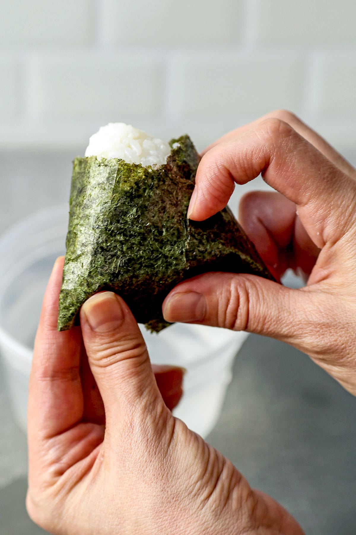 folding onigiri