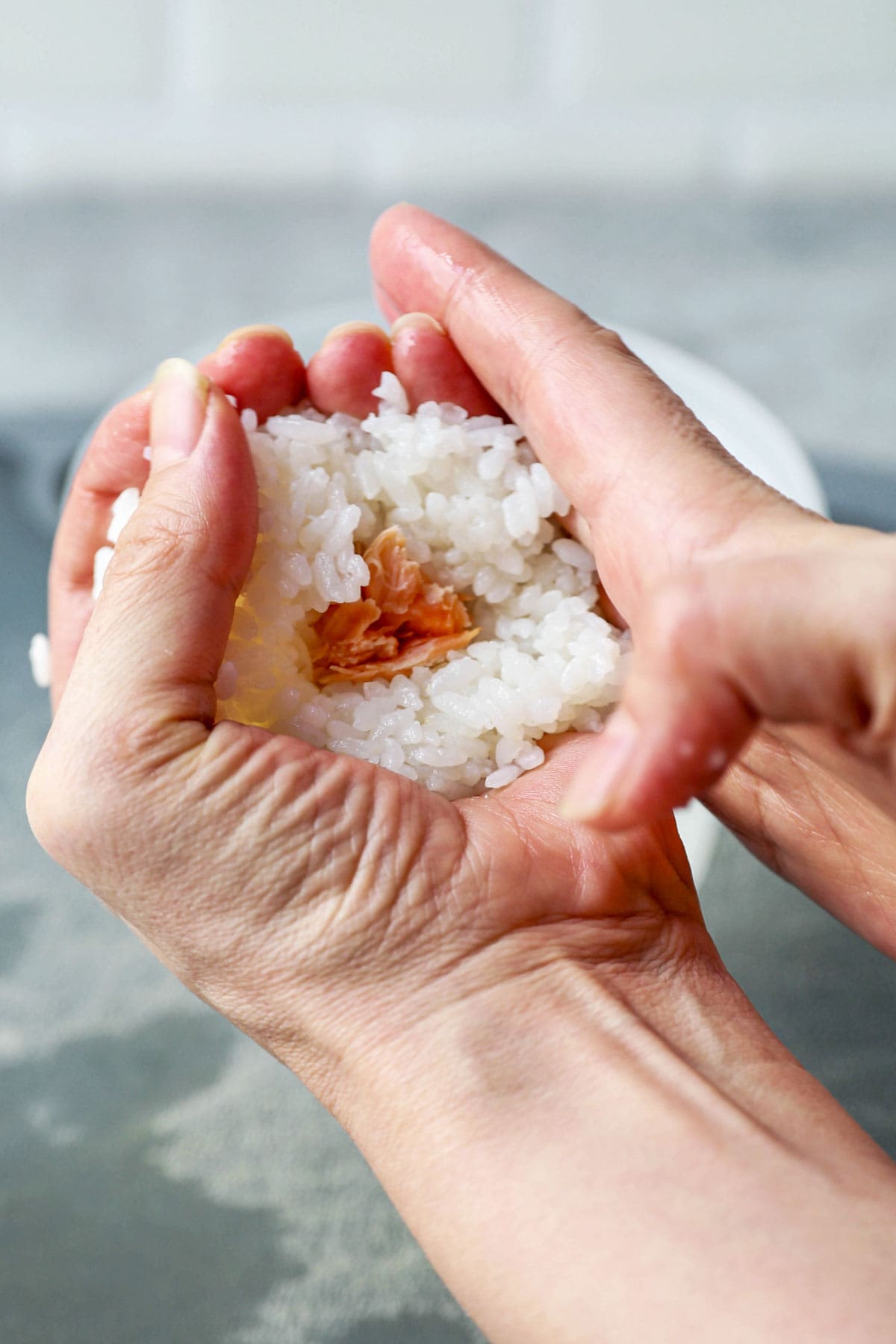 rice balls with pickled plum