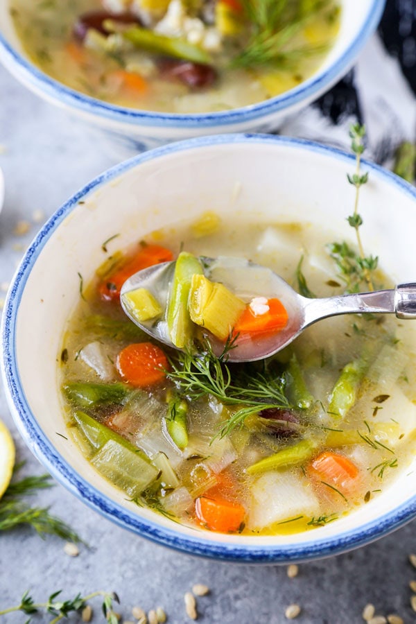 Light Spring Minestrone Soup - Pickled Plum Food And Drinks