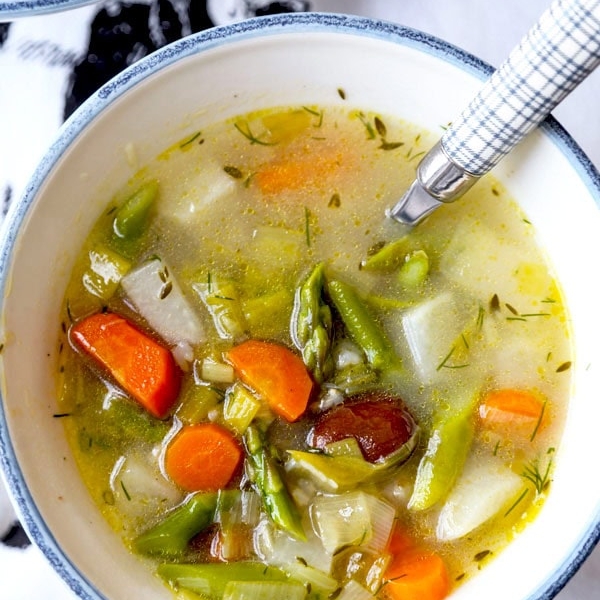 Light Spring Minestrone Soup | Pickled Plum