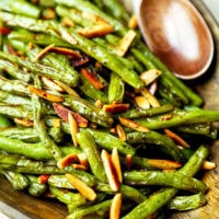 green beans almondine