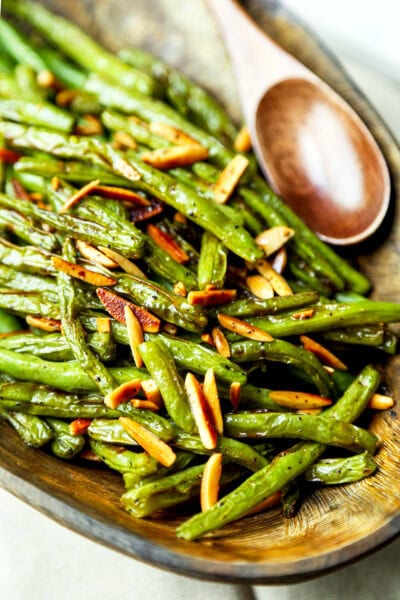 green beans almondine