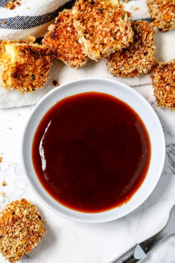 Homemade Japanese Style Tonkatsu Sauce - Learn how to make tonkatsu sauce with just 4 ingredients! I love tonkatsu sauce, even more than barbecue sauce because of its tangy and sweet flavors. It goes well with sandwiches, potato croquettes, chicken, pork and baked tofu. Since I’ve started making my own, I never buy anymore - it’s so much better! #homemadesauce #japanesefood #barbecuesauce #dippingsauce | pickledplum.com