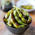 Edamame with soy and sesame oil