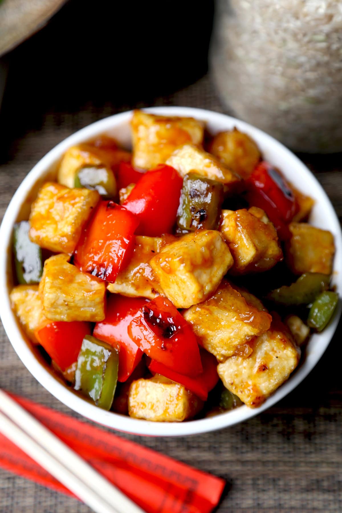 sweet and sour tofu