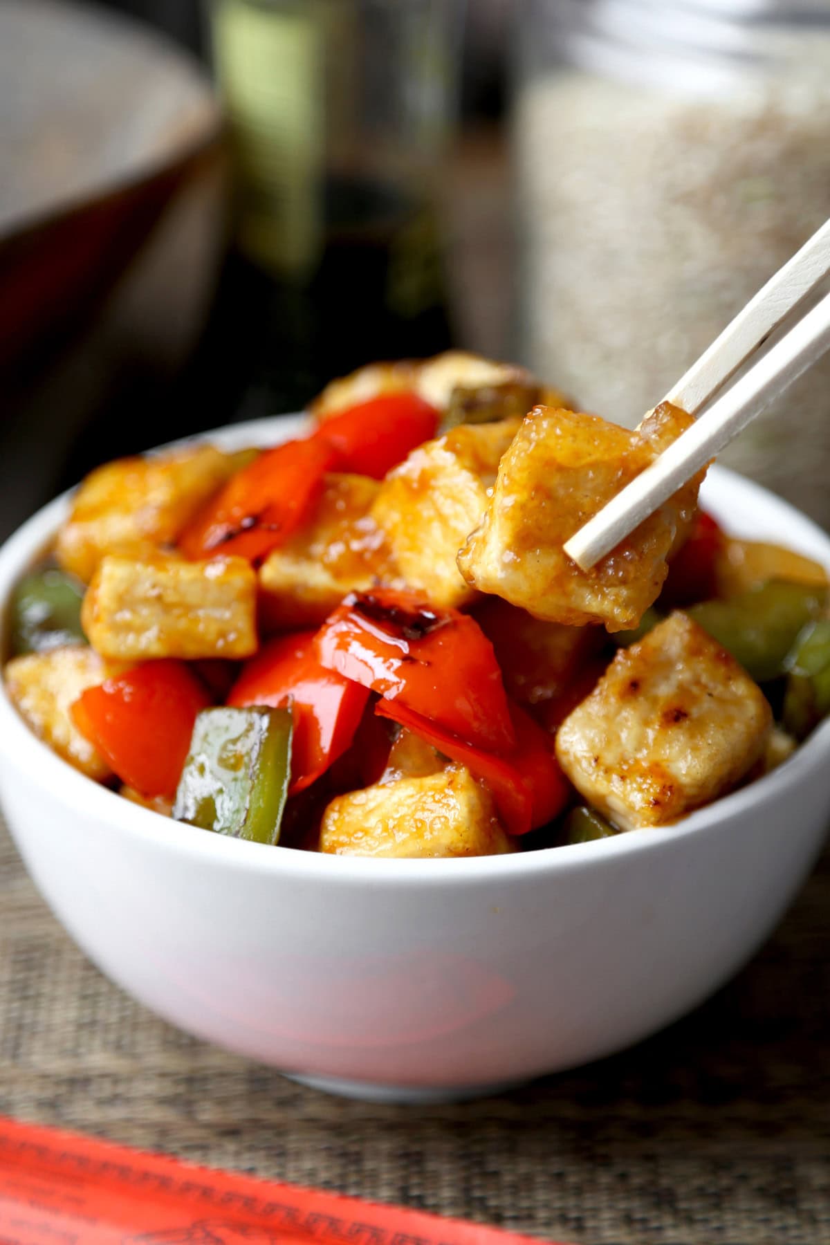 sweet and sour tofu