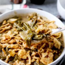 Slow Cooker Green Bean Casserole (Vegan)-image