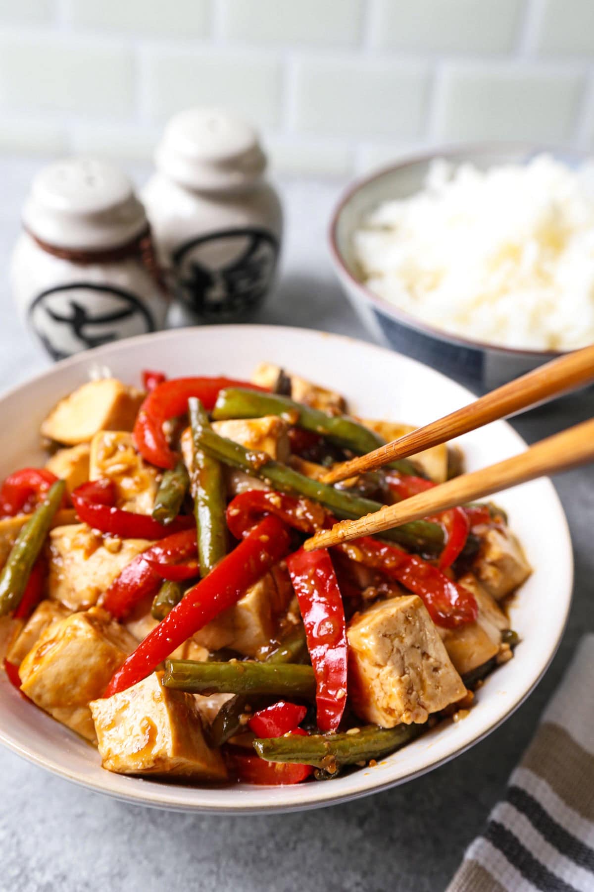 Honey Ginger Tofu Stir Fry