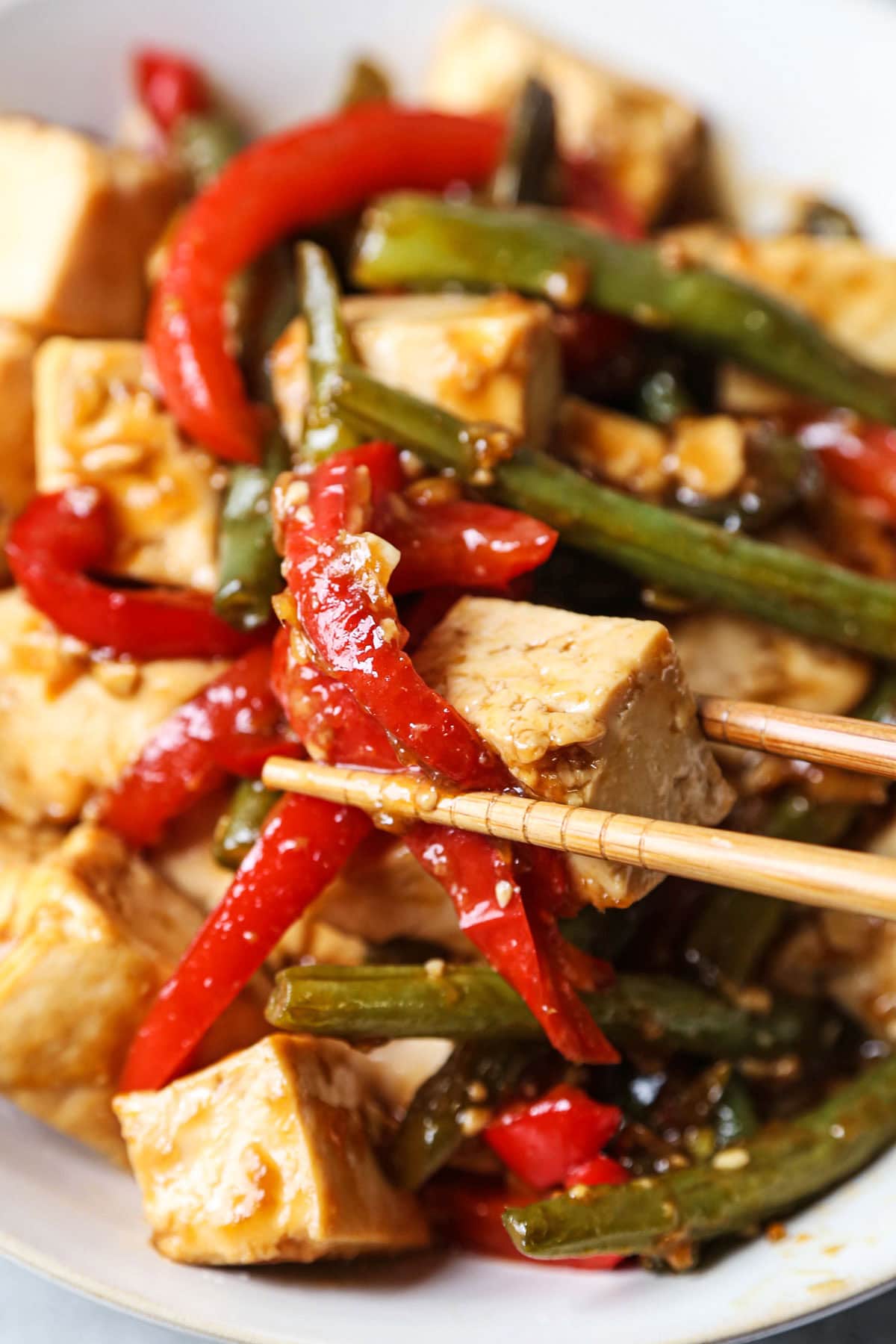 Honey Ginger Tofu Stir Fry