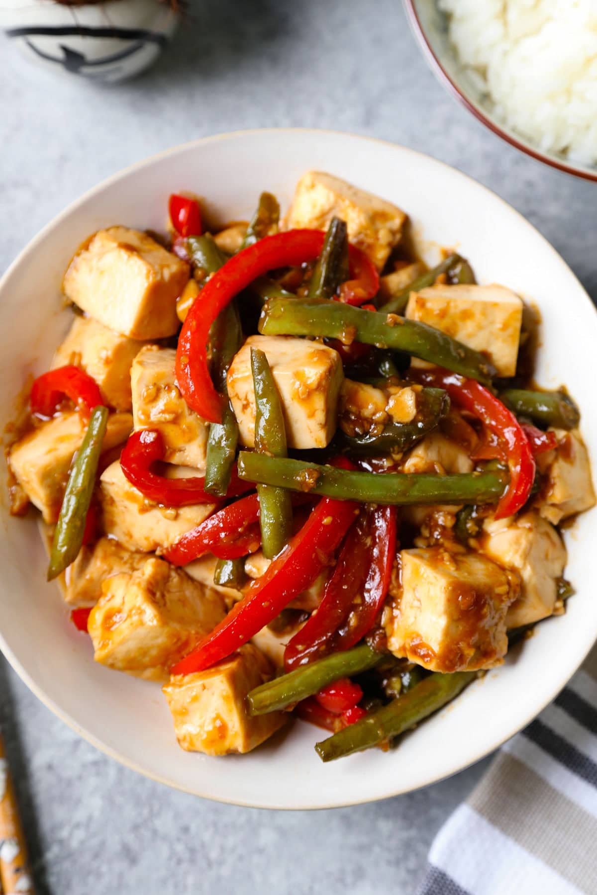 Honey Ginger Tofu Stir Fry