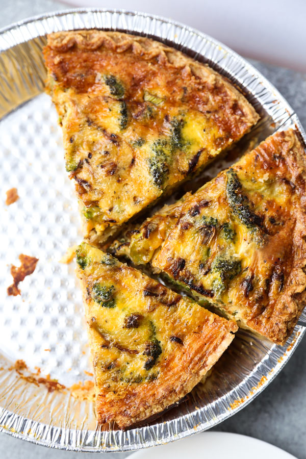 Making quiche at home is easier than you’d think! All you need is an oven and 7 ingredients to make this fluffy and savory Parmesan And Broccoli Quiche Recipe. Ready, set, bake! #frenchrecipe #homemadepie #healthybroccoliquiche | pickledplum.com