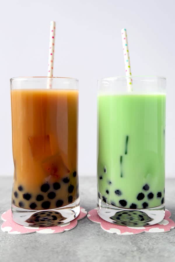 Learn How To Make Bubble Tea at home for a fraction of the cost of the boba milk tea shop! Easy recipes for homemade bubble tea and pre-mix powder #diy #boba #vegan #summerdrink | pickledplum.com 