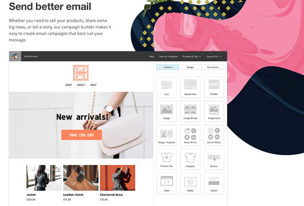 Mailchimp for beautiful newsletters
