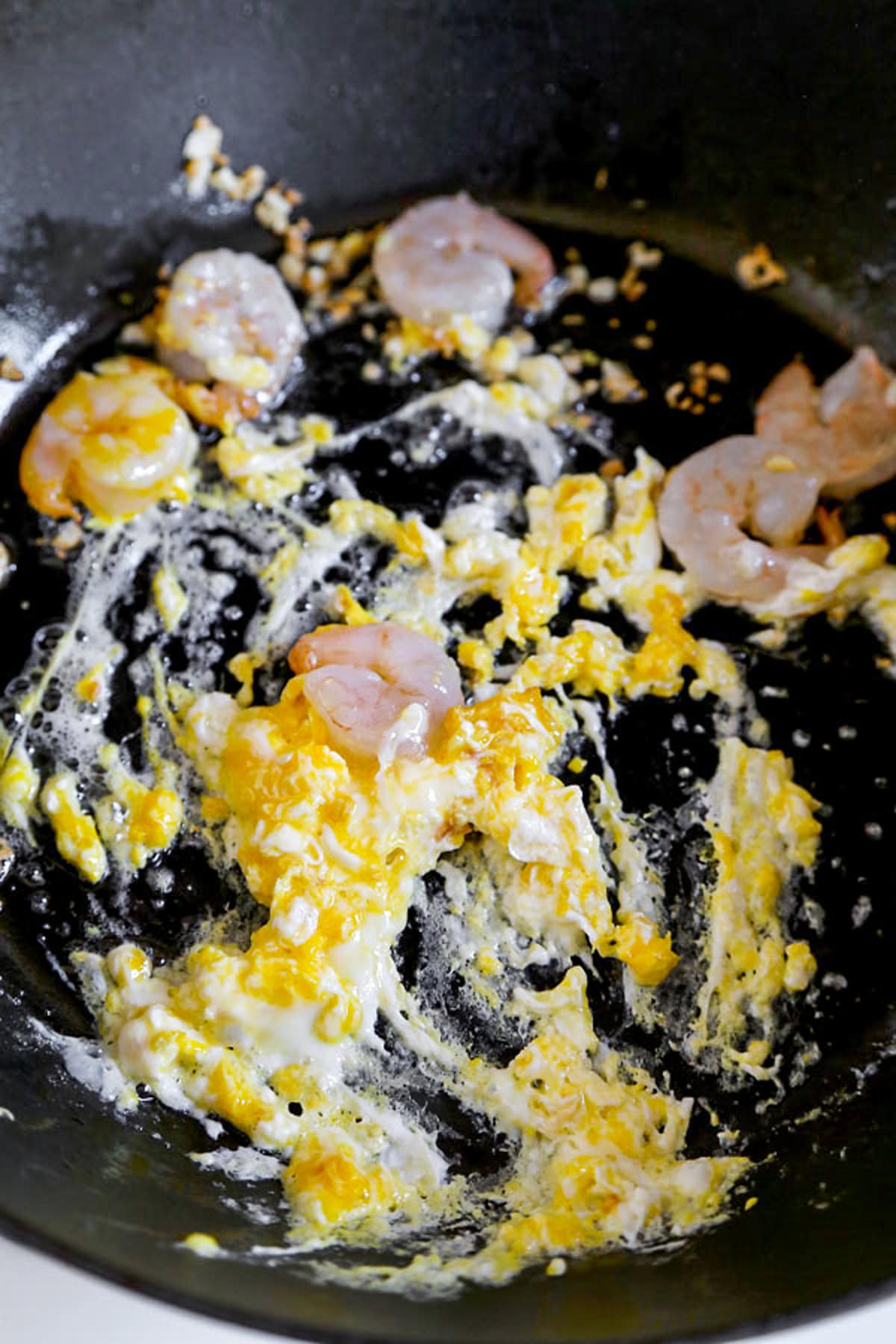 eggs and shrimp