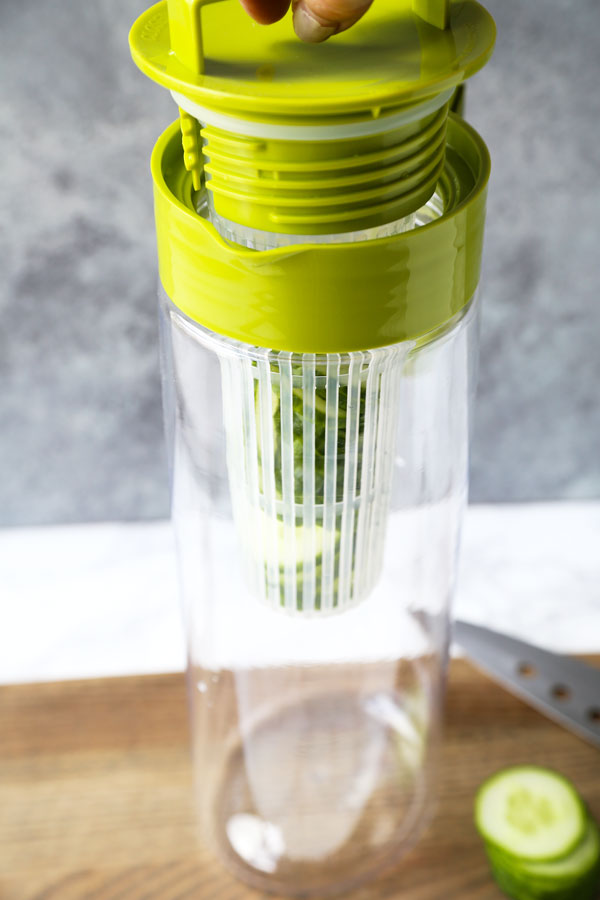 Flavored water infuser pitcher