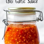 chili garlic sauce jar