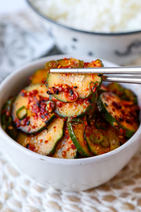 vegan Korean cucumber salad